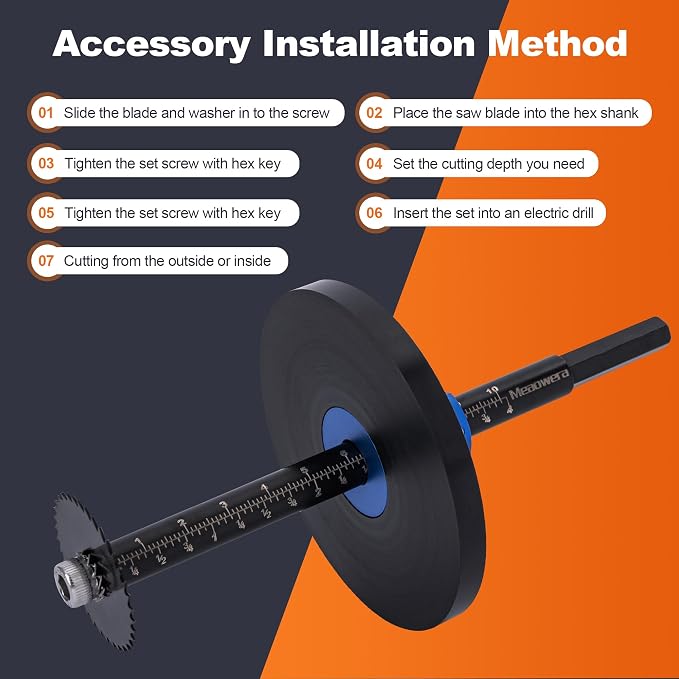 PVC Pipe Internal Cutter Set – 360° Rotating Cutter, adjustable depth gauge - Image 7