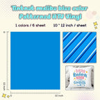 Tintnut Malibu Blue Heat Transfer Vinyl, 6 Sheets 12×10in Iron on Vinyl | - Image 2