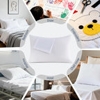 White Pillowcases Queen Size 48 Pack - Image 2