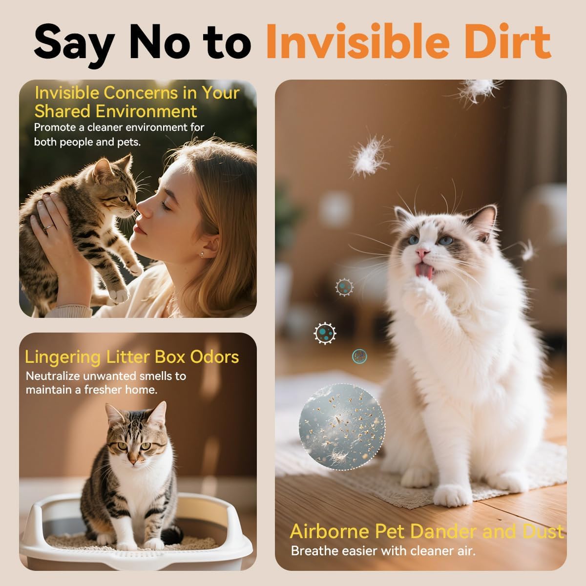 BeOkay Air Purifier Negative Oxygen Ion for Home HEPA Filter 5 Layers Filtration 3 Fan Modes Purifiers Ultra Quiet 20dB Sleep Mode 12 Color Lights 10 Brightness 3 Timers Adjustable for Bedroom Office