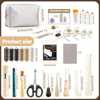 JUPEAN 45 Pcs Book Binding Kits Bookbinding Kit Book Press 7.9”x11.6” - Image 2