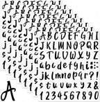 Outus 576 Pcs 8 Sheets Letters Stickers Vinyl Alphabet Number Decals Back to by Outus