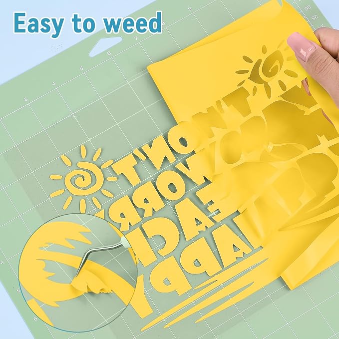 Yellow Heat Transfer Vinyl 12" x 10ft Yellow Iron On Vinyl - Image 3