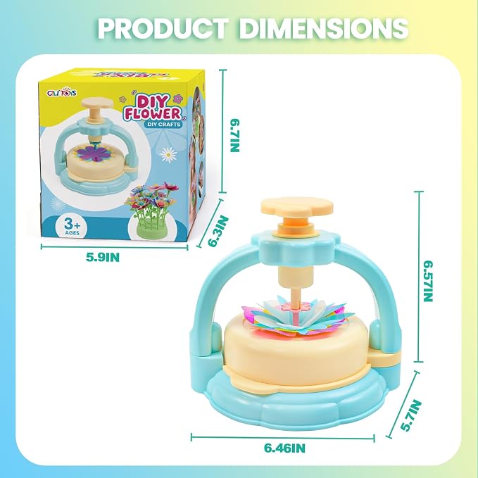 Flower Craft Kit for Kids Ages 4-8 – DIY Fabric Bouquet Toy for Girls and Boys - Image 7