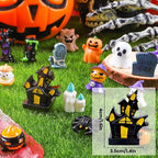 DIYDEC 32pcs Halloween Mini Resin Figures 32 Styles Tiny Resin Animals Little - Image 2