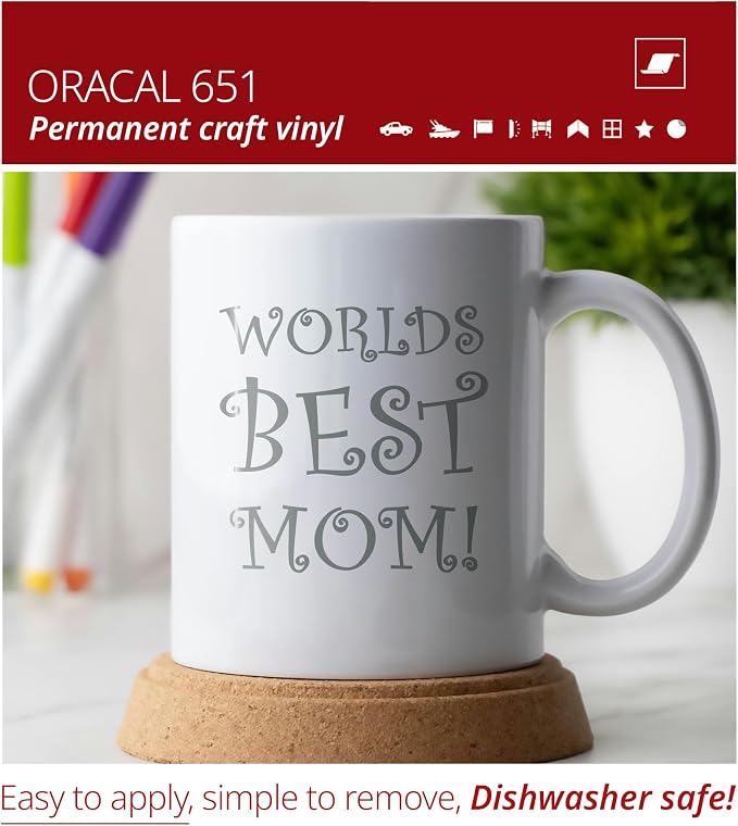 ORACAL 651 Gloss Grey Permanent Vinyl Tape Roll – Premium Adhesive Film - Image 4