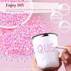 8000PCS 3mm Resin Jelly Rhinestones in Bulk, Bedazzling Flatback Crystals - Image 4