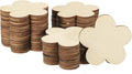 PATIKIL 60mm Wooden Flowers, 50 Pack Unfinished Wood Flowers Blank Wooden by PATIKIL