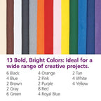 Colorations 100% Polyester Felt Sheets 9 inches x 12 inches, 13 colors - Image 6
