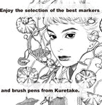 Kuretake Zig Inktober pen set, for Illustration, Manga Drawing, Lettering and - Image 6