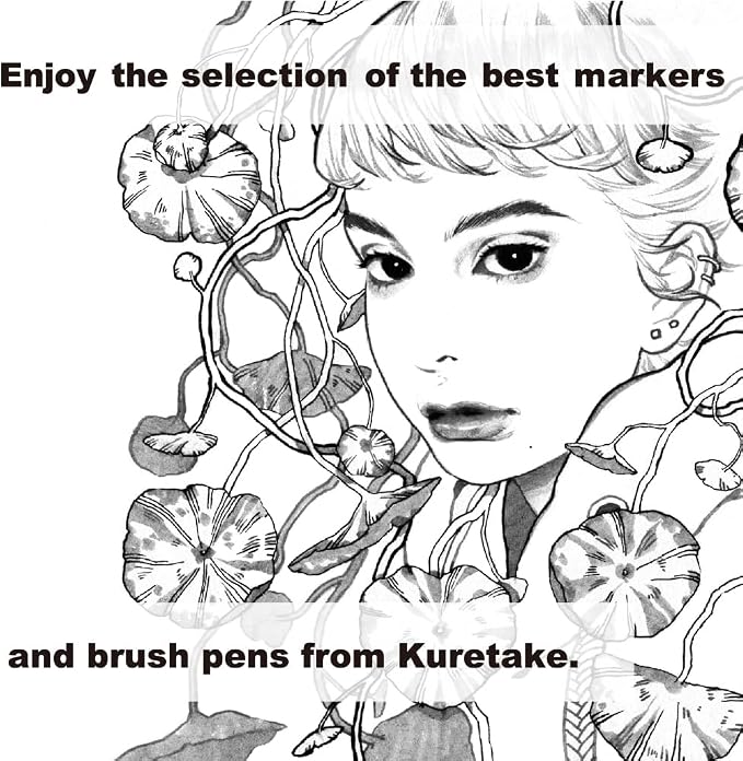 Kuretake Zig Inktober pen set, for Illustration, Manga Drawing, Lettering and - Image 6