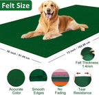 XSEINO Moss Green Large Felt Fabric 72" X 36 ", 1.4 mm Thick Soft Felt Fabric - Image 2