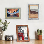 Fixwal 4x6 Picture Frame Set of 5, Vintage Photo Frame, Rustic Retro Picture - Image 7