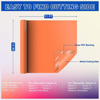 HTVRONT Orange Permanent Vinyl, Silhouette, Scrapbooking, Die Cutters - Image 6