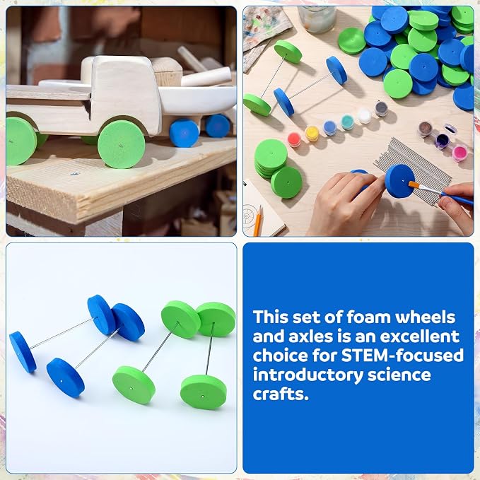 Blueweenly 100 Pcs Foam Wheels Set - Image 5