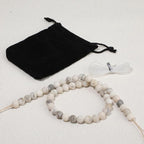 8mm Matte White Quartz Bead, 15-Inch Matte Round Loose Stone Beads - Image 7