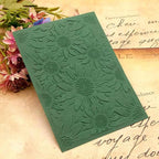 3D Plastic Embossing Folder Template Stereoscopic Sunflower Texture 5x7 Inch - Image 5