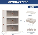 SAILUN 381Qt Extra Large Stackable Storage Bins Folding Collapsible Storage Bins - Image 6