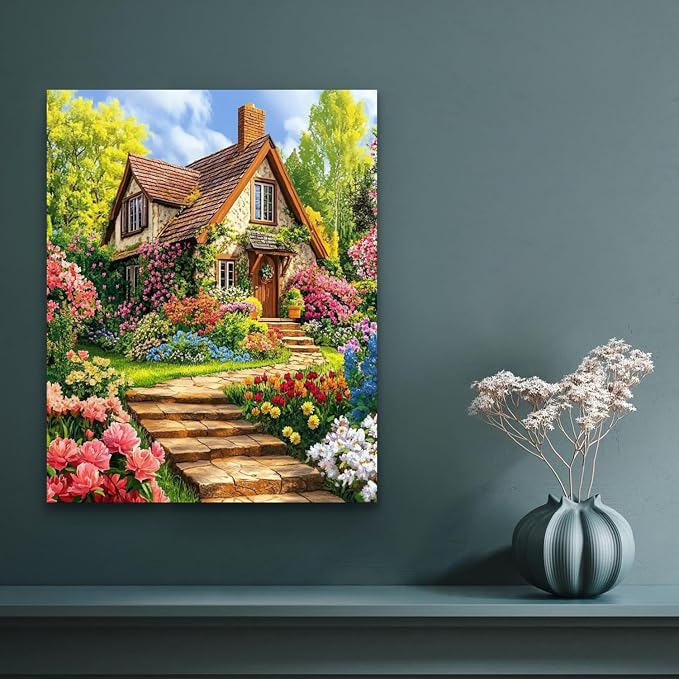 Banket Paint by Numbers Kit for Adults Beginner Landscape DIY Painting Kits for - Image 2