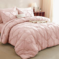 CozyLux Oversized Queen Comforter Sets Peach Pink, 7 Pieces Oversized Queen by CozyLux
