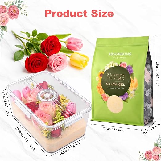 Absorbking Silica Gel Flower Drying, 7LBS Flower Preservation Kit - Image 7