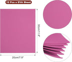 uxcell Rose EVA Foam Sheets, 11.8x7.9 in 2mm Thick Handicraft Foam Paper - Image 2