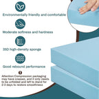 Frienda 2 Pack 4" x 24" x 24" Upholstery High Density Foam Cushion Replacement - Image 3