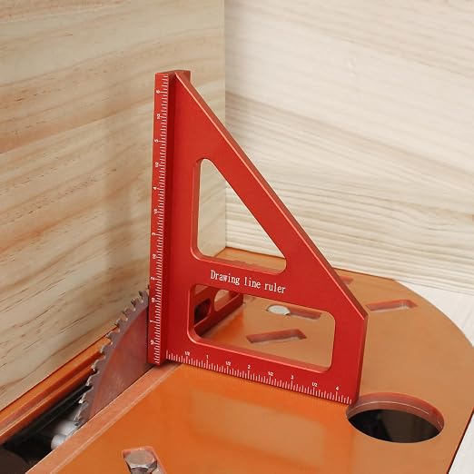 6" Imperial 3D Multi-Angle Measuring Ruler, 45/90 Degree Aluminum Alloy - Image 7