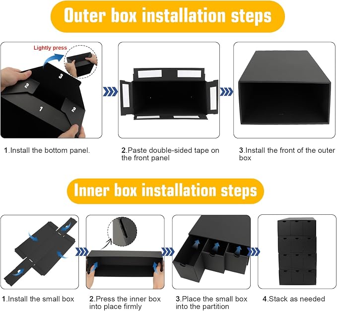 Trading Card Storage Box, Includes 9-600 CT Boxes & 48 Card Dividers, 9000+ - Image 5