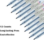 BEIWO Premium Black Gel Pens, Extra Fine Point Pens Smooth Writing Ballpoint - Image 5