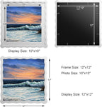 12x12 Wavy Picture Frame With Mat - Image 3