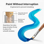 Nicpro 30pcs Paint Brush Set, Professional Acrylic Paint Brushes - Image 4
