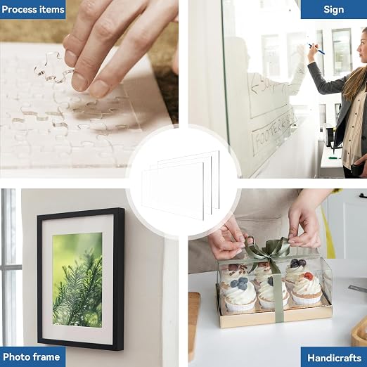 HUAZI 3PACK Plexiglass Sheet 1/8'' Thick 24×36inches Clear Acrylic Sheets - Image 3