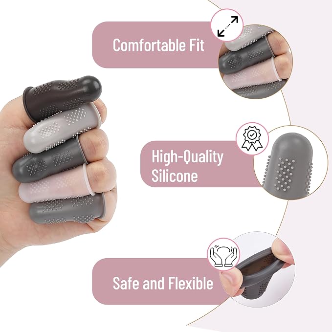 Mr. Pen- Hot Glue Gun Finger Protectors, Rubber Fingers Tips, Rubber Finger - Image 4