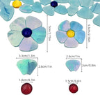 Esweny 12 Flower Stained Glass Mosaic Tiles - Image 4