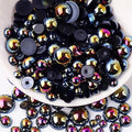 2000PCS AB Color Imitation Half Round Pearls Bead Loose Beads Gems, Mixed Sizes by UYTRDVG