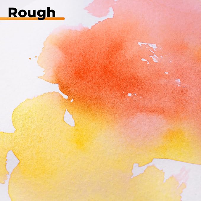 Fuumuui 8×8 Watercolor Paper Block, Textured Rough 100% Cotton Watercolor Paper - Image 5
