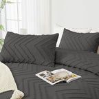 Andency Dark Grey Comforter Set Full Size, Boho Soft Warm Tufted Bedding - Image 4
