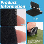 Art3d 48 Sets Hook and Loop Tape Sticky Back, 1 in. x 1 in. Double-Sided - Image 3