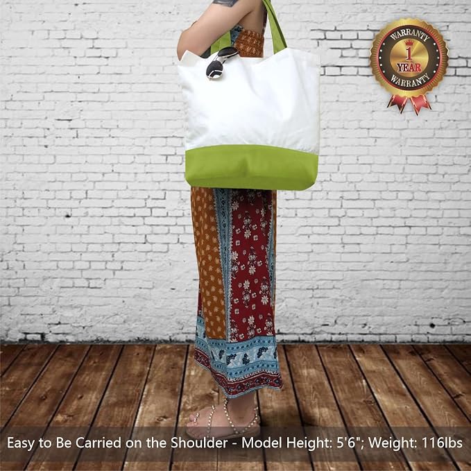 TOPDesign 3-Pack Super Strong Large 12oz Cotton Canvas Tote Bags, Reusable - Image 2