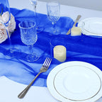 VACVELT Royal Blue Sheer Organza Fabric by The Yard 60" Wide | Semi-Transparent - Image 4
