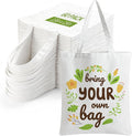 60-Pack Sublimation Blanks Tote Bags, heat transfer & HTV ready, personalized by MAFYE