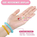 Funtopia 8mm Glass Beads for Bracelets, Crystal Beads for Jewelry Making | - Image 4