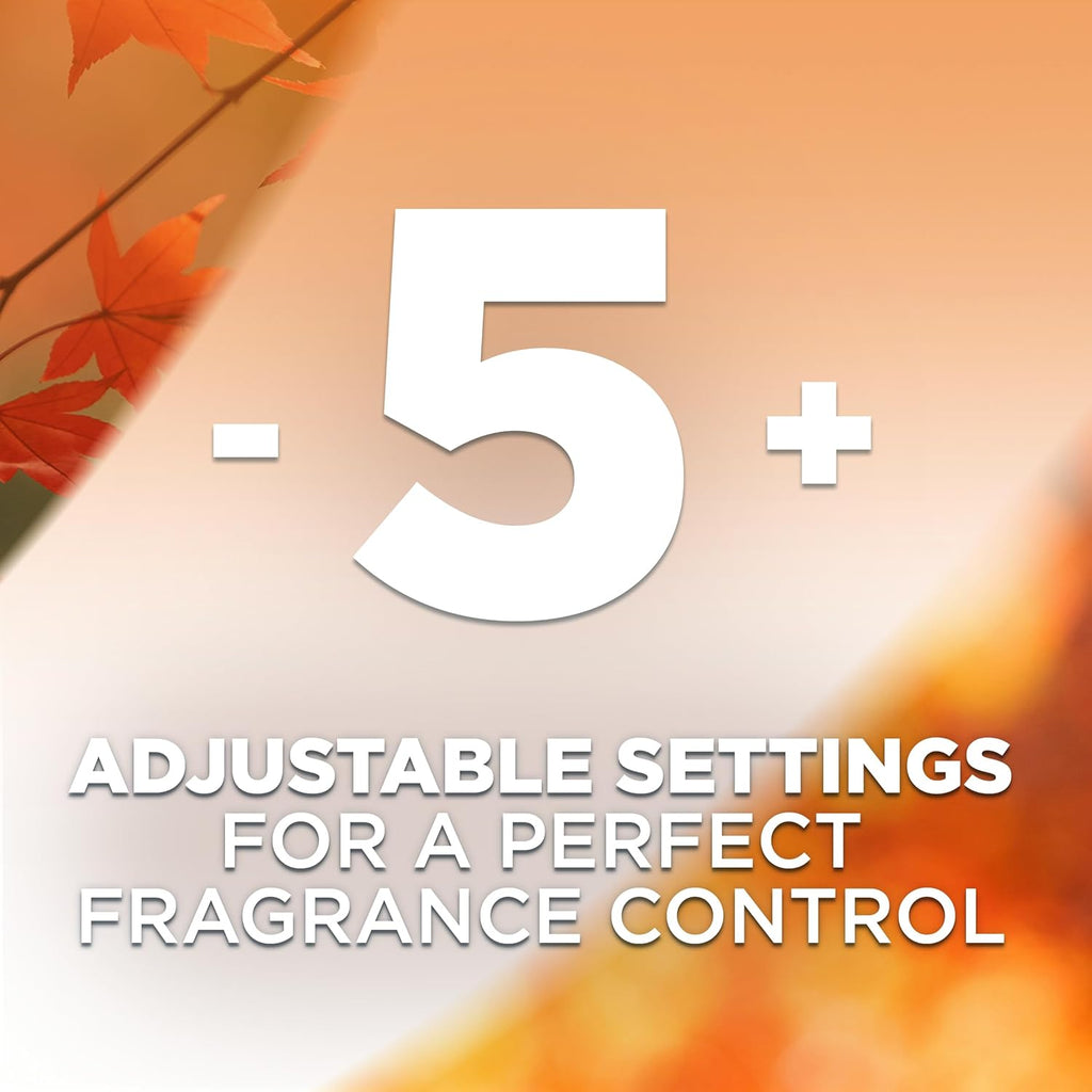 Air Wick Plug in Scented Oil Refill, Apple Cinnamon Medley, 5ct, Air Freshener, Essential Oils