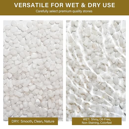 NUPICK 12 lbs Pebbles for Indoor Plants, 3/8 Inch Pea Gravel for Fish Tank - Image 7
