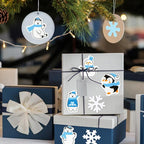 Whaline 500 Pcs Winter Foam Stickers Snowflake Snowman Penguin Bear Decals Self - Image 7