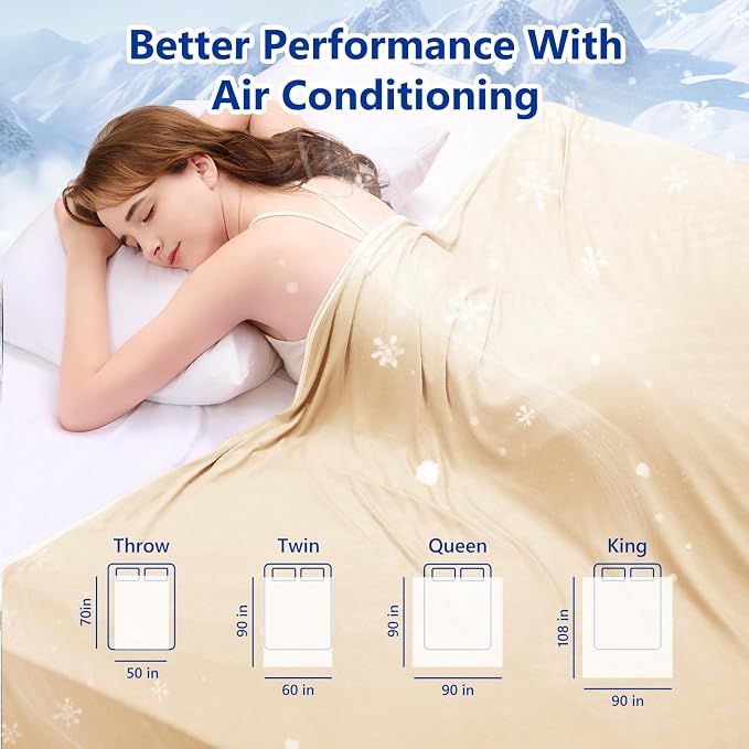 Topcee Cooling Blanket King Size- 90"x108" Summer Cooling Throw Blanket - Image 7