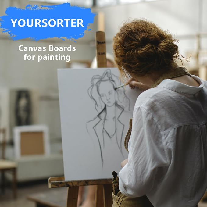 Canvas Boards for Painting Bulk 8x10 Inch, 42 Pack Small Painting Canvases for - Image 9