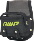 AWP Tape Measure Pouch with Metal Belt Clip and Tunnel Loop, Tool Belt Accessory by AdvancedWorkProducts
