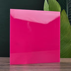 6 PCS Pink Cast Acrylic Opaque Plastic Sheet 8 x 8 Inch, - Image 2